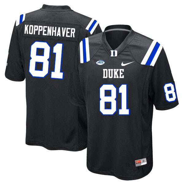 Duke Blue Devils #81 Davis Koppenhaver College Football Jerseys Sale-Black